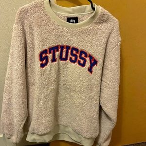 Fleece stussy pullover